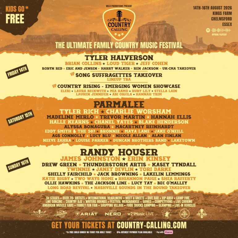 Country Calling 2026: Day Splits Revealed for the Festival’s Biggest Year Yet